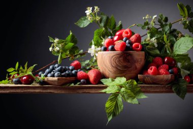 Çilek renkli çeşitli Mix, yaban mersini, 