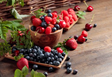 Çilek renkli çeşitli Mix, yaban mersini, 