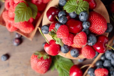 Çilek renkli çeşitli Mix, yaban mersini, 