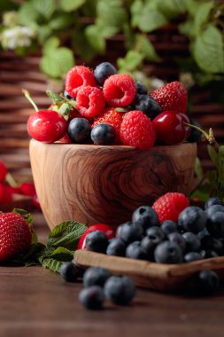 Çilek renkli çeşitli Mix, yaban mersini, 