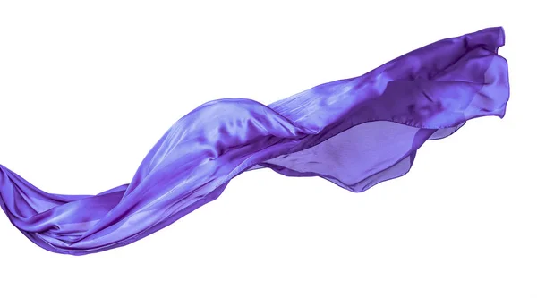 Panno liscio viola trasparente isolato su sfondo bianco . — Foto Stock