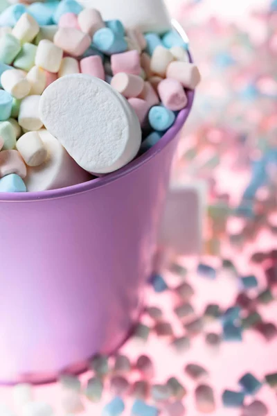 Close up of various colorful marshmallows. — Stock Photo, Image