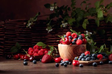 Çilek renkli çeşitli Mix, yaban mersini, 