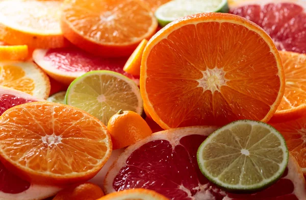 Close up van citrusvruchten. — Stockfoto