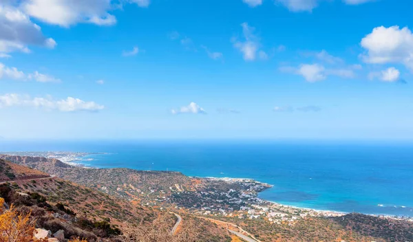 Beautiful Landscape Crete Sea Mountain North Shore Island — Stock Photo, Image