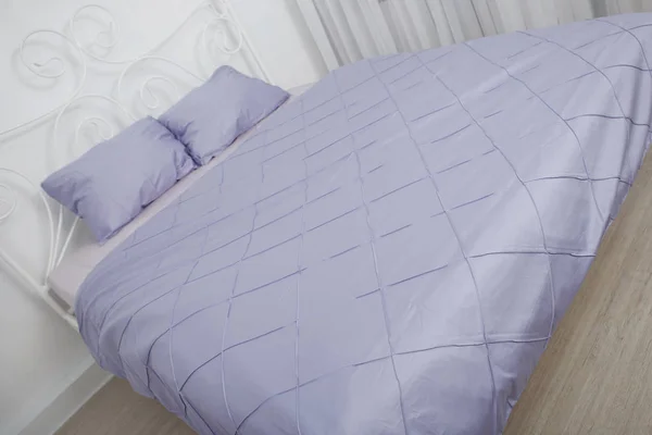 Sängkläder Sängen Med Kuddar — Stockfoto