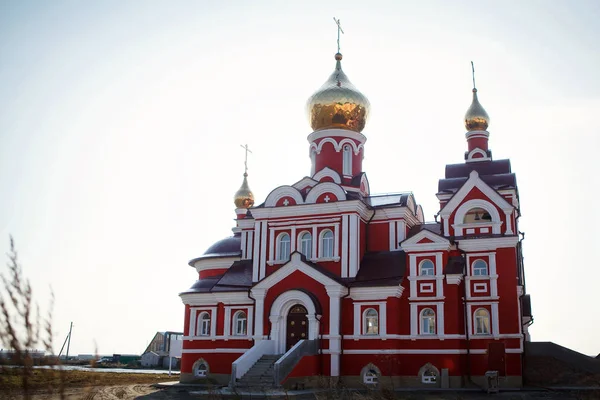 Personnes Dans Eglise Pour Baptême Des Enfants Russie — Photo