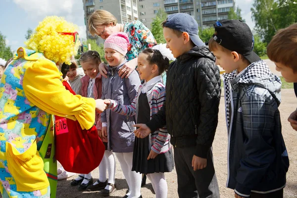 Novosibirsk Rusya Mayıs 2016 Çocuklar Günü Palyaçolar Ile — Stok fotoğraf