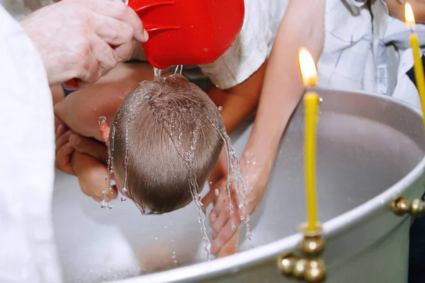 Personas Iglesia Para Bautismo Niños Rusia — Foto de Stock