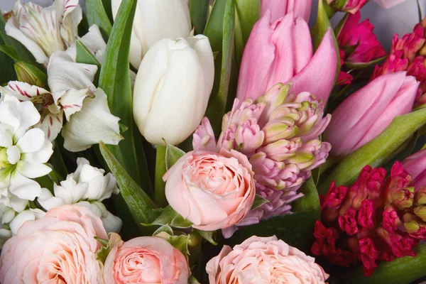 Красивые Красочные Цветы Качестве Фона Избирательный Фокус — стоковое фото