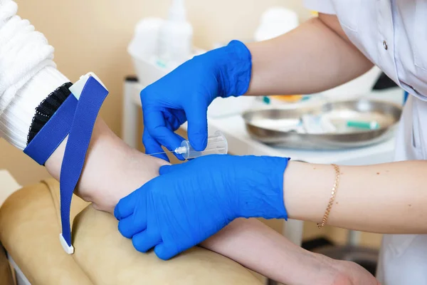 Kan testi için hazırlık.