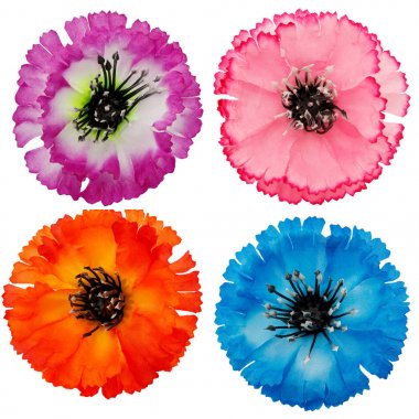 renkli çiçek kümesi.