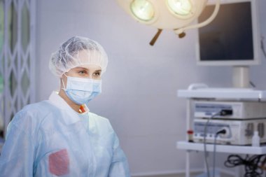 Cerrahi hemşire portresi.