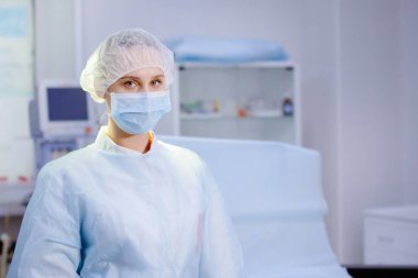 Cerrahi hemşire portresi.