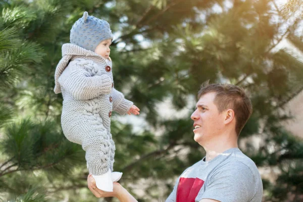 Щасливий батько і дитина . — стокове фото