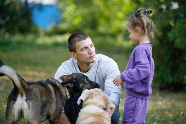 Pai e filha. — Fotografia de Stock