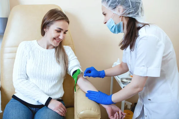 Kan testi için hazırlık.