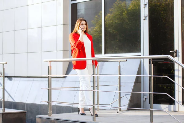 Mulher de negócios bem sucedida. — Fotografia de Stock