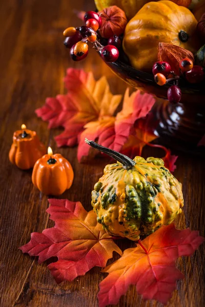 Zucche Del Ringraziamento Halloween Nature Morte — Foto Stock