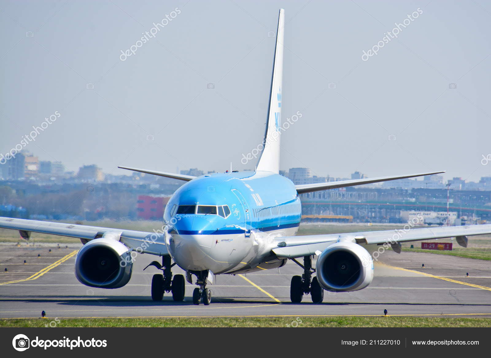 View Klm Plane Boeing 737 700 Registered Bgr Warsaw Chopin Stock