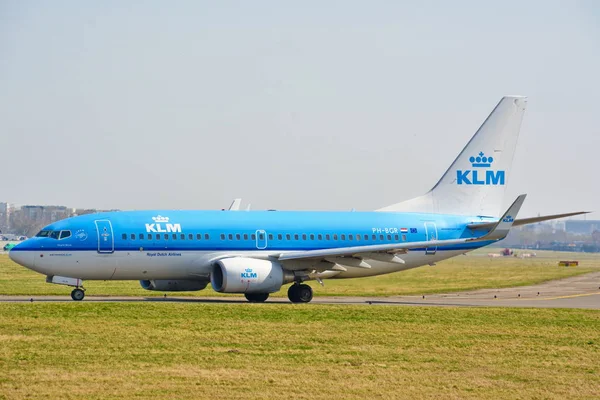 Questa Una Vista Dell Aereo Klm Boeing 737 700 Registrato — Foto Stock