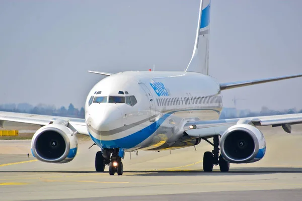 Dit Een Weergave Van Voer Air Vliegtuig Boeing 737 Geregistreerd — Stockfoto