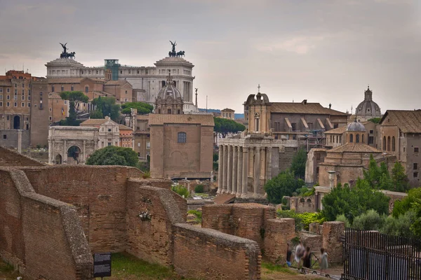 Dette Syn Det Berømte Gamle Markedet Roma Kalt Forum Romanum – stockfoto