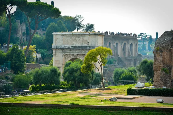 Dette Syn Det Berømte Gamle Markedet Roma Kalt Forum Romanum – stockfoto