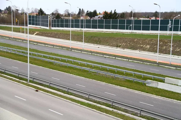 Questa Una Visione Dell Autostrada Solidarnosci Lublino Aprile 2019 Lublino — Foto Stock