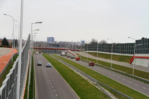 Detta Solidarnosci Expressway Lublin Den April 2019 Storbritannien — Stockfoto