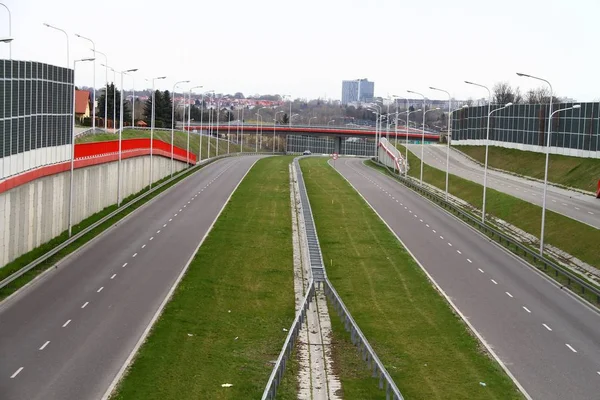 Detta Solidarnosci Expressway Lublin Den April 2019 Storbritannien — Stockfoto