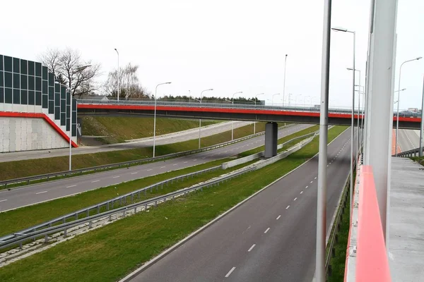ルブリンのソリダルノシ高速道路の眺めです 2019年4月16日ルブリン ポーランド — ストック写真