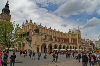 Bu Cracow eski şehir manzarası bir görünümüdür. Mayıs 4, 2019. Cracow, Polonya.