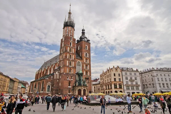 Цього Відкривається Вид Старе Місто Кракова Тра 2019 Краків Польща — стокове фото