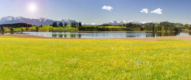  Bavaria, Almanya için panoramik manzara