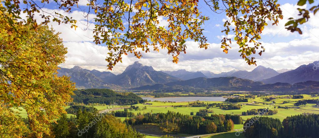  rural landscape in Bavaria at autumn