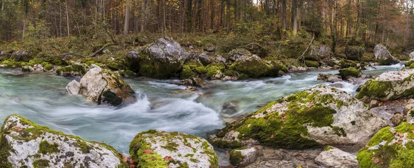 Rzeka Loisach Dziki Kanion Pobliżu Miasta Garmisch Partenkirchen Bawarii — Zdjęcie stockowe