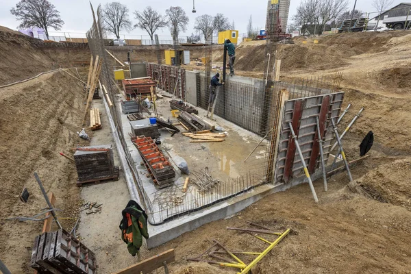 Foundation of a new build house — Stock Image Foundation New Build House Stock Photo