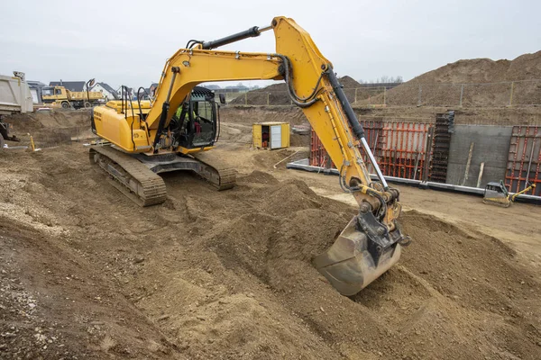 Stichting Van Een Nieuw Gebouwd Huis — Stockfoto