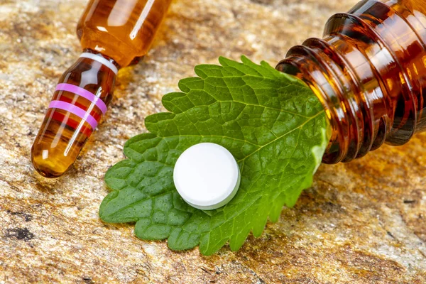 Medicina Alternativa Con Homeopatía — Foto de Stock