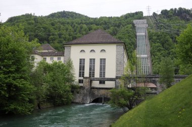  hydroelectric power station at lake Walchensee in Bavaria, Germany clipart
