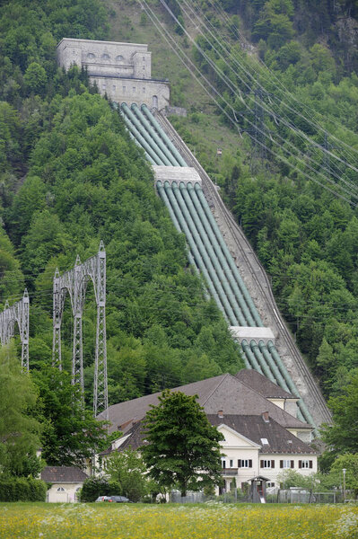  hydroelectric power station at lake Walchensee in Bavaria, Germany