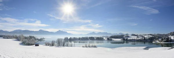 Scène panoramique en hiver en Bavière, Allemagne — Photo