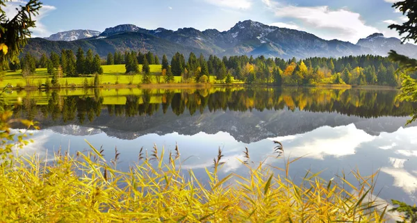 Panoramic Landscape Bavaria Autumn — Stock Photo, Image
