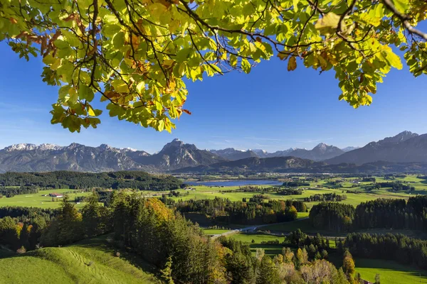 Panoramatická Krajina Bavorsku Podzim — Stock fotografie