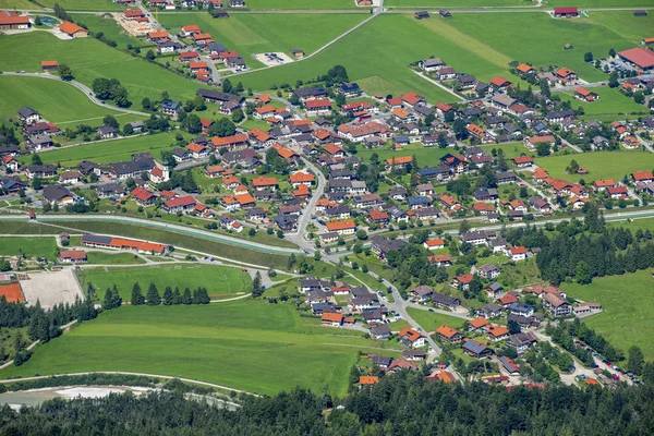 Widok Lotu Ptaka Miasta Kruen Bawarii Niemcy — Zdjęcie stockowe