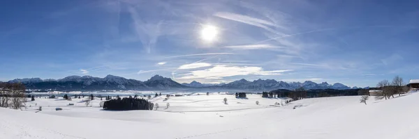 Paysage Panoramique Tranquille Hiver Allemagne — Photo