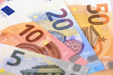  Avrupa para birimi Euro banknotlar