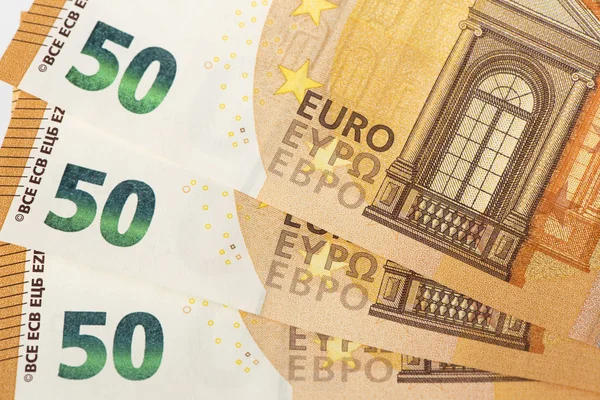 Banknotes of european currency Euro — Stock Photo, Image