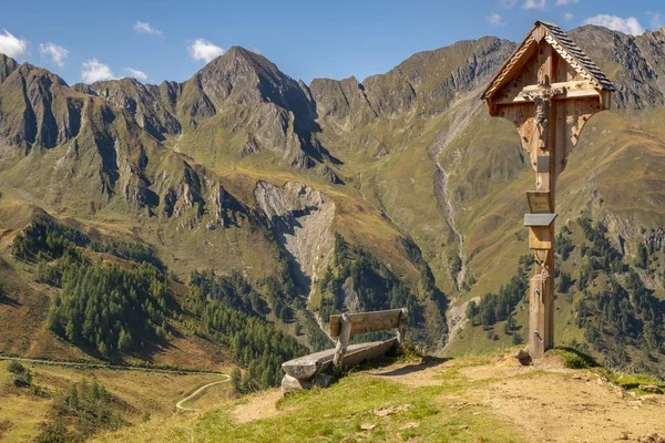 Scena Panoramiczna Górach Południowym Tyrolu — Zdjęcie stockowe